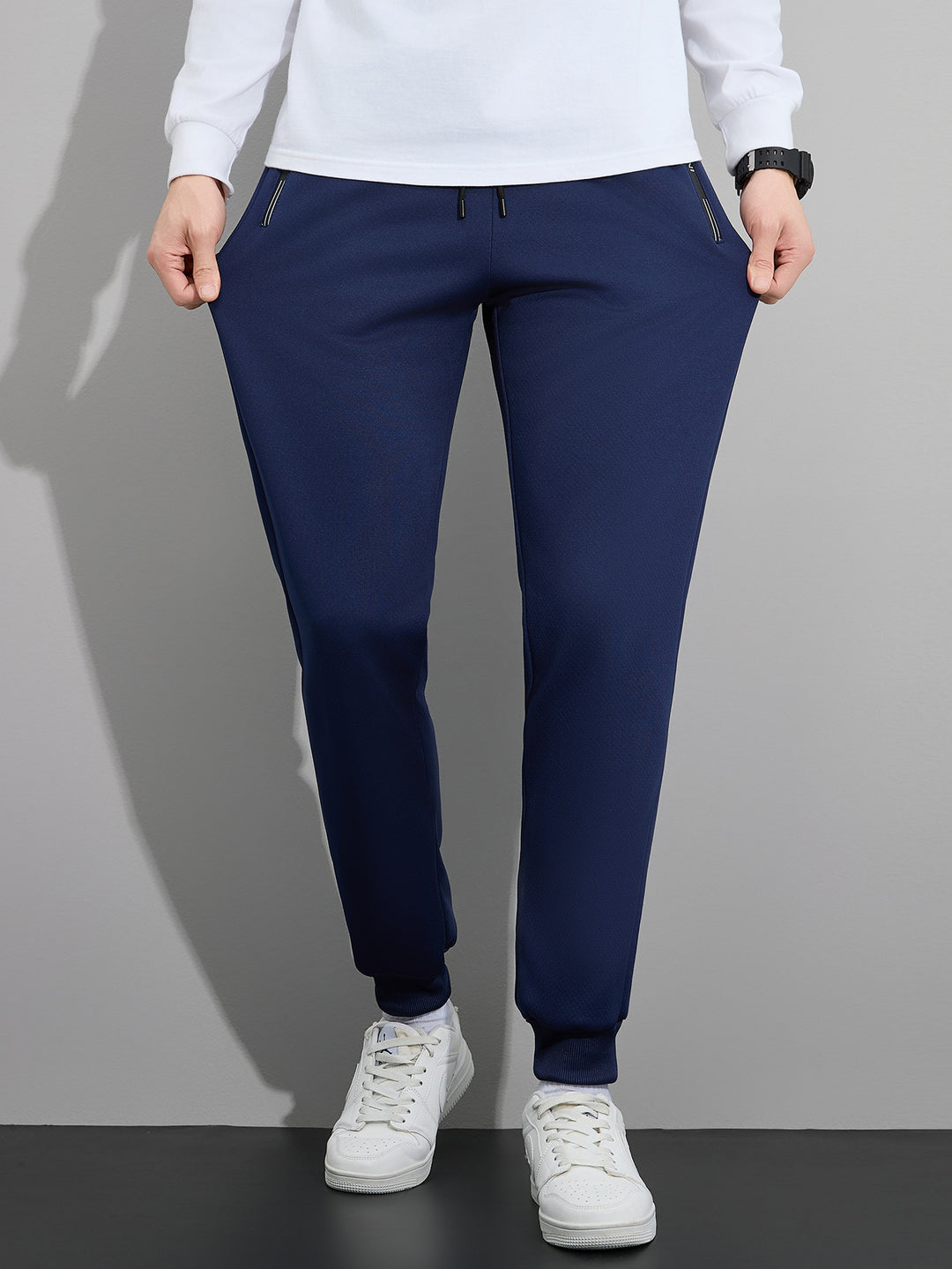 Herren Tapered Performance-Jogginghose mit elastischem Bund, Reißverschlusstaschen & gerippten Beinbündchen Nord Taschen