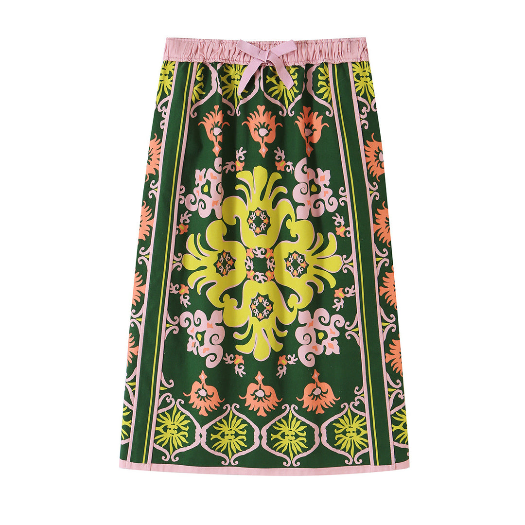 Damen Geblümte Chiffonbluse mit Schleifenkragen und Volumenärmeln Nord Taschen