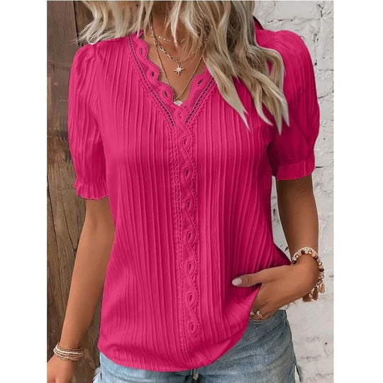 Damen Bluse mit raffiniertem Rüschendetail