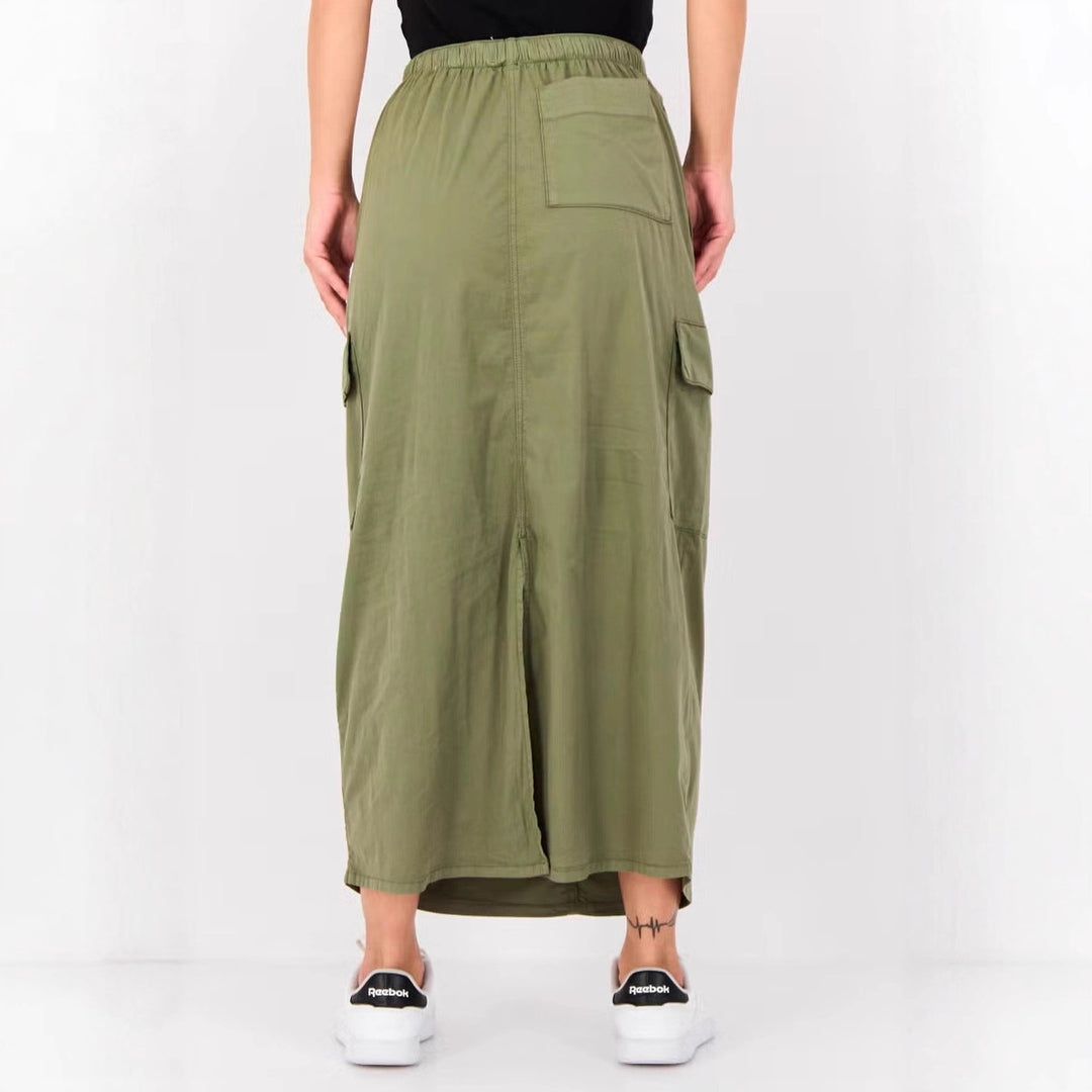 Damen Modische Midikleid mit Taschen Nord Taschen