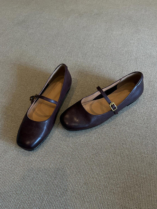 Damen elegante Mary Janes mit komfortabler Sohle und verstellbarem Riemen Avellé