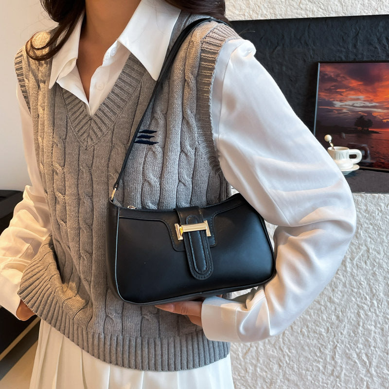 Damen elegante Umhängetasche mit praktischem Verschluss Nord Taschen