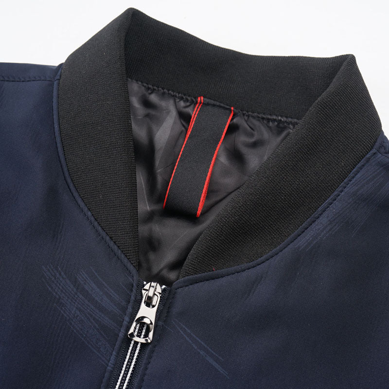 Herren Slim‑Fit Bomberjacke im urbanen Minimalstil mit durchgehendem Reißverschluss und gerippten Bündchen Nord Taschen