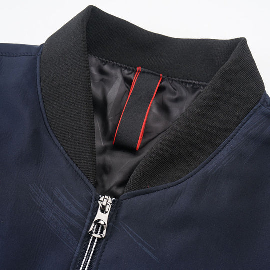 Herren Slim‑Fit Bomberjacke im urbanen Minimalstil mit durchgehendem Reißverschluss und gerippten Bündchen Nord Taschen