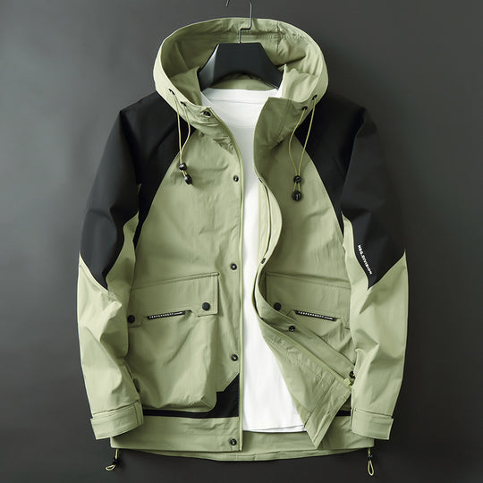 Herren Technische Softshell-Parka mit Kapuze, wasserabweisend und funktionalen Utility-Taschen Nord Taschen