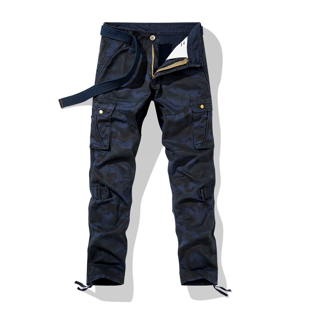 Herren Cargohose im Utility-Stil mit verstärkten Knien, Mehrfachtaschen und Kordelbund Nord Taschen