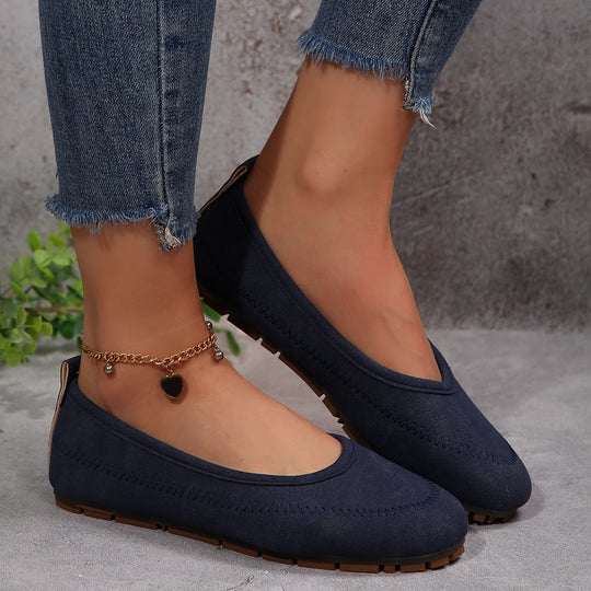 Damen  komfortable Ballerina-Slipper mit gepolstertem Komfortfußbett und rutschfester Profilsohle Nord Taschen
