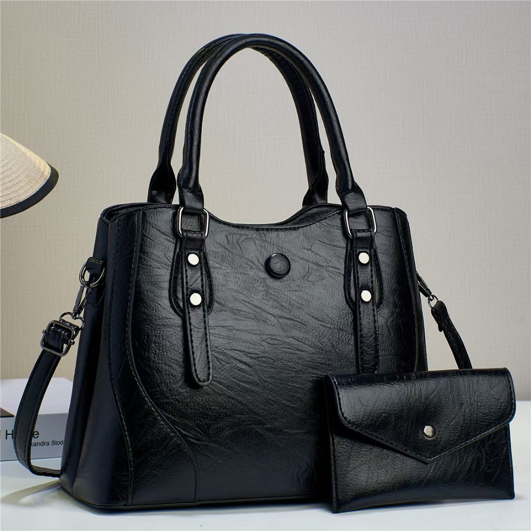 Damen Handtasche mit robustem Design und abnehmbarer Mini-Clutch Nord Taschen