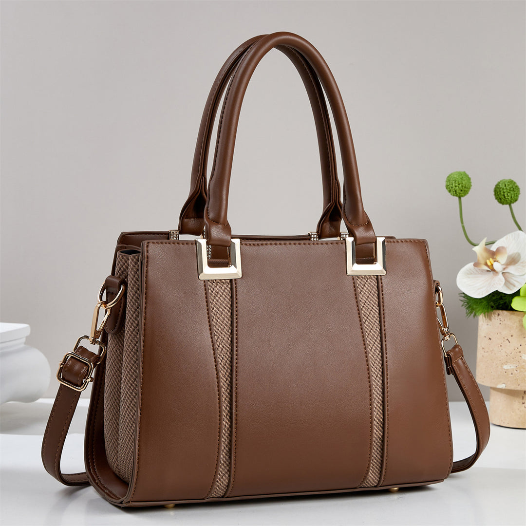 Damen elegante Handtasche mit strukturiertem Design und abnehmbarem Schulterriemen Nord Taschen