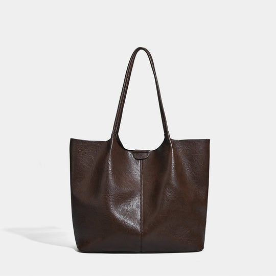 Damen Shopper-Tasche mit feiner strukturierter Oberfläche und edlen Lederakzenten Nord Taschen