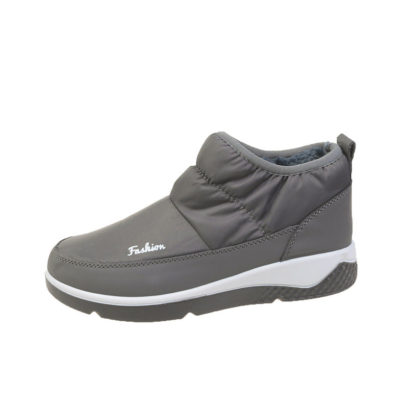 Damen Wattierte Slip-On Sneakers mit glänzendem Lackfinish und keilförmiger Komfortsohle Nord Taschen