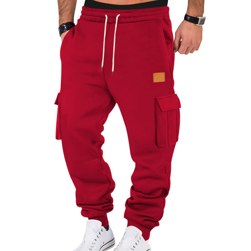 Herren Cargo-Jogginghose mit Seitentaschen und elastischem Bund
