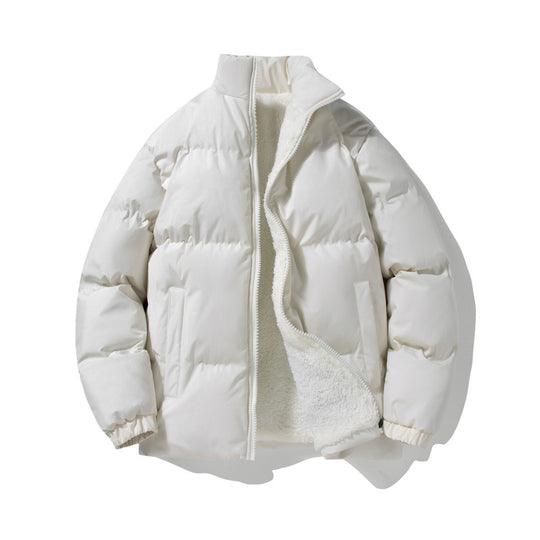 Herren Thermo‑Steppjacke mit Sherpa‑Fleece‑Innenfutter, Stehkragen und verdecktem Reißverschluss Nord Taschen