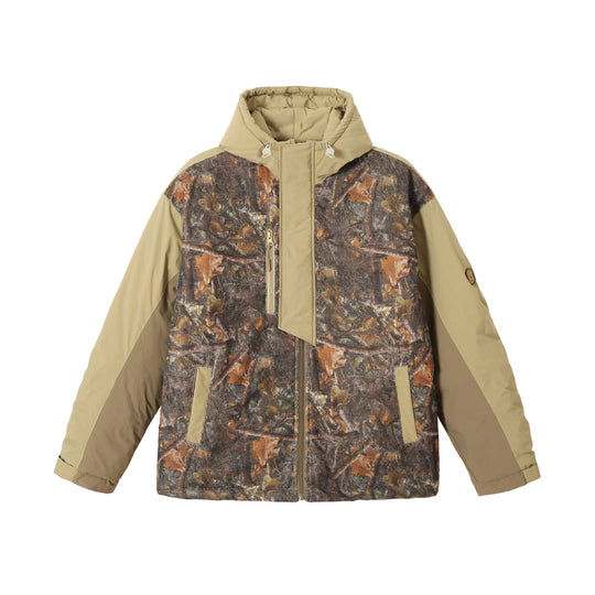 Herren wetterfeste Camouflage-Fieldjacke mit Kapuze, Thermoisolierung und Utility-Details Nord Taschen