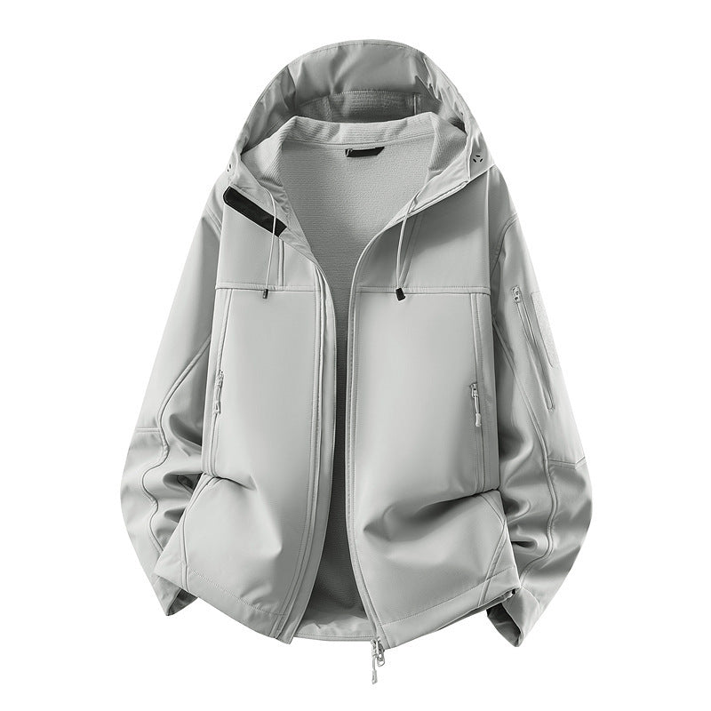Herren Softshell-Jacke mit Fleecefutter, wasserabweisend und kapuzenverstärkung Nord Taschen
