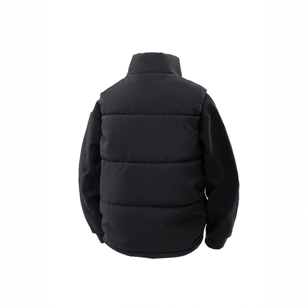 Herren Gepolsterte Steppweste mit Utility-Taschen und hohem Kragen Nord Taschen