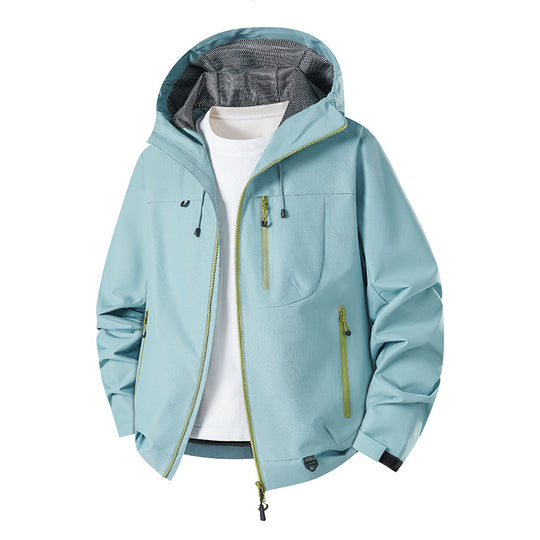 Herren Technische Softshell-Hoodiejacke mit wasserabweisender Membran und Mesh-Futter Nord Taschen