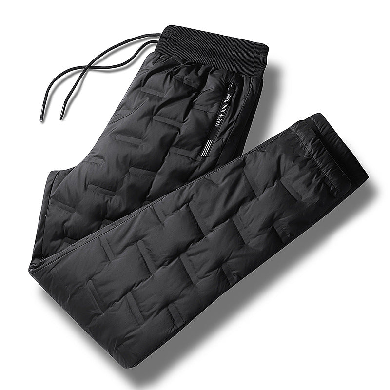 Herren Gepolsterte Thermohose mit Steppung, elastischem Bund und Reißverschlusstaschen Nord Taschen