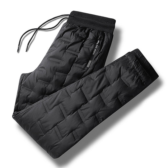 Herren Gepolsterte Thermohose mit Steppung, elastischem Bund und Reißverschlusstaschen Nord Taschen