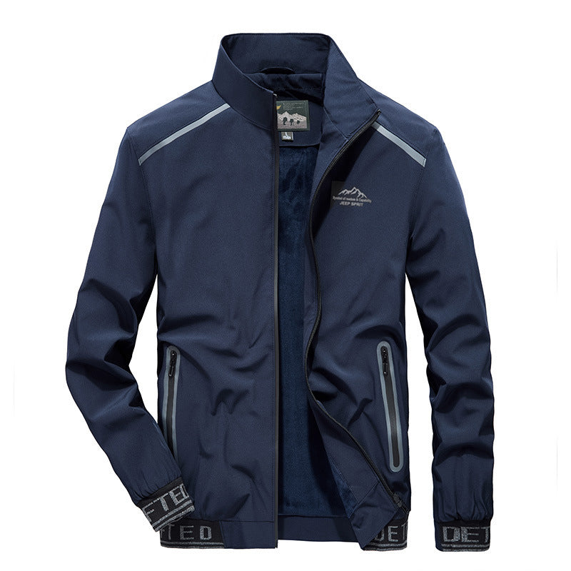 Herren Softshell-Trainingsjacke mit Fleece-Innenfutter, reflektierenden Einsätzen und winddichter Membran Nord Taschen