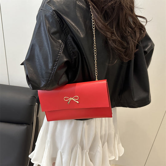 Damen elegante Clutch im minimalistischen Design mit goldenen Akzenten Nord Taschen