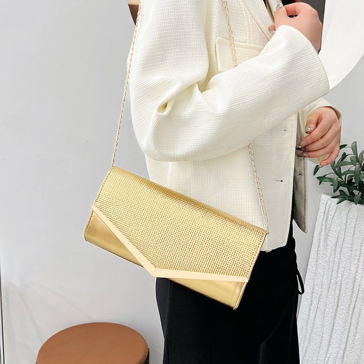 Damen elegante Clutch-Tasche mit Glitzer-Akzent Nord Taschen