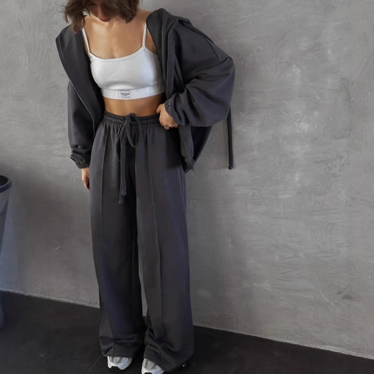 Damen Sweatanzug mit Jogginghose Set Arvani