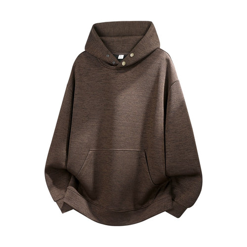 Unisex Oversize Kapuzenpullover mit hoher Kragenblende & Kängurutasche Nord Taschen