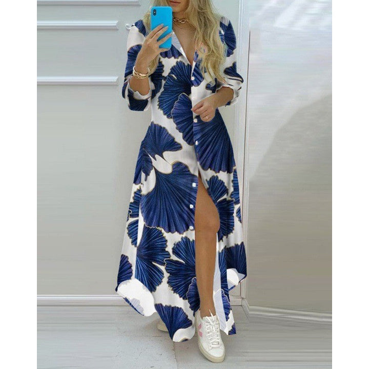 Damen Kimono-Robe mit Printdesign