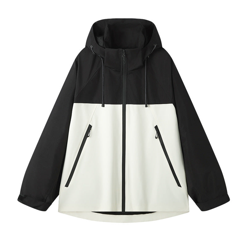 Damen technische Outdoor-Jacke mit verstellbarer Kapuze und funktionalen Reißverschlusstaschen Nord Taschen