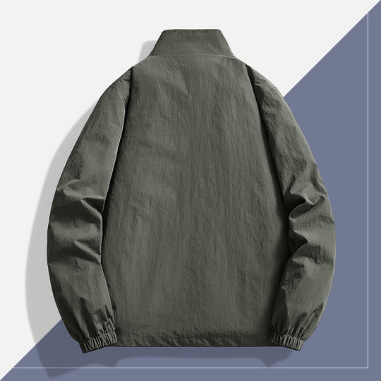 Herren Leichte technische Windjacke mit Mesh-Innenfutter, Stehkragen und elastischen Bündchen Nord Taschen