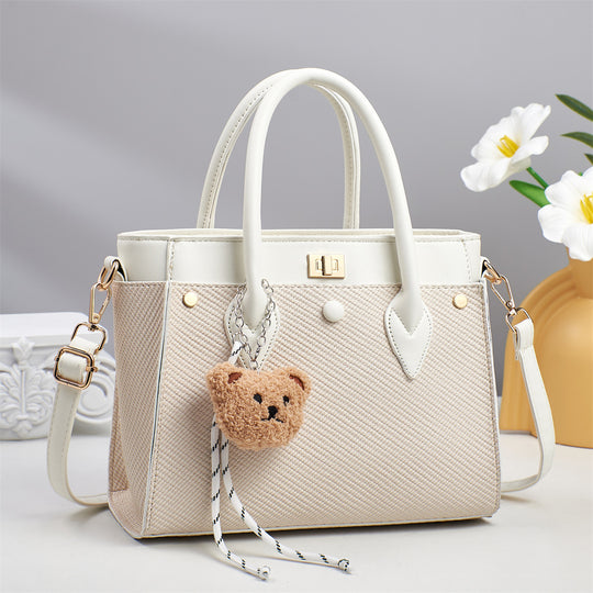 Damen Handtasche mit strukturiertem Design und abnehmbaren Trageriemen Nord Taschen