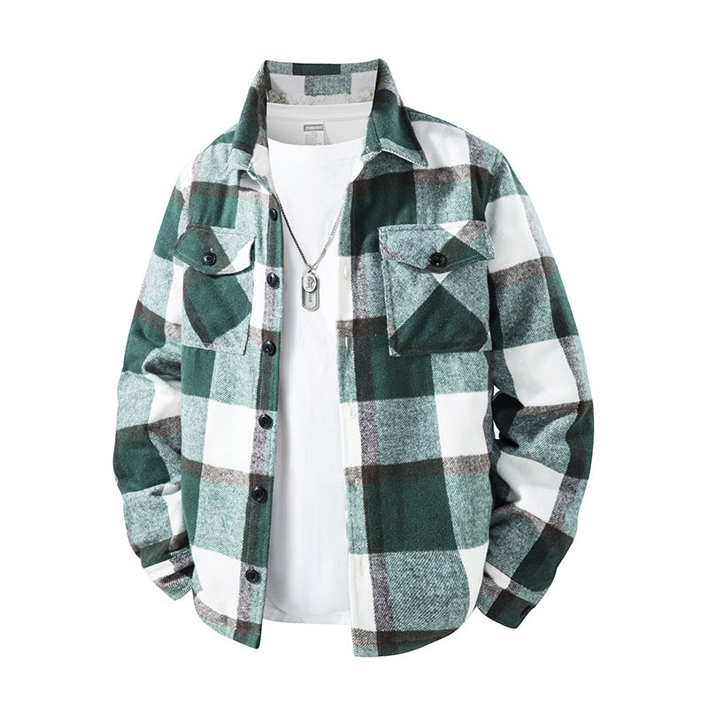 Herren Karierte Flanelljacke mit praktischen Taschen Nord Taschen