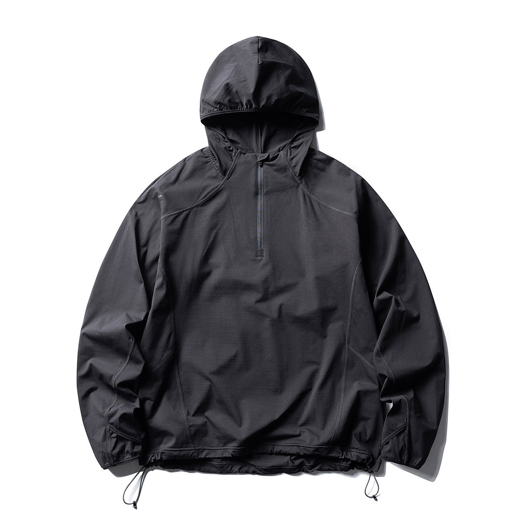 Unisex Atmungsaktiver Half-Zip-Kapuzenanorak mit Tunnelzugsaum und Flatlock‑Nähten Nord Taschen