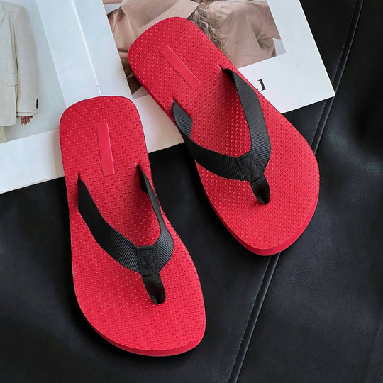 Damen Bequeme Zehentrenner-Sandalen mit rutschfester Sohle