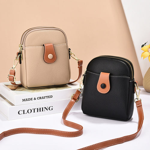 Damen Crossbody-Tasche mit eleganter Klappenöffnung und verstellbarem Schulterriemen Nord Taschen