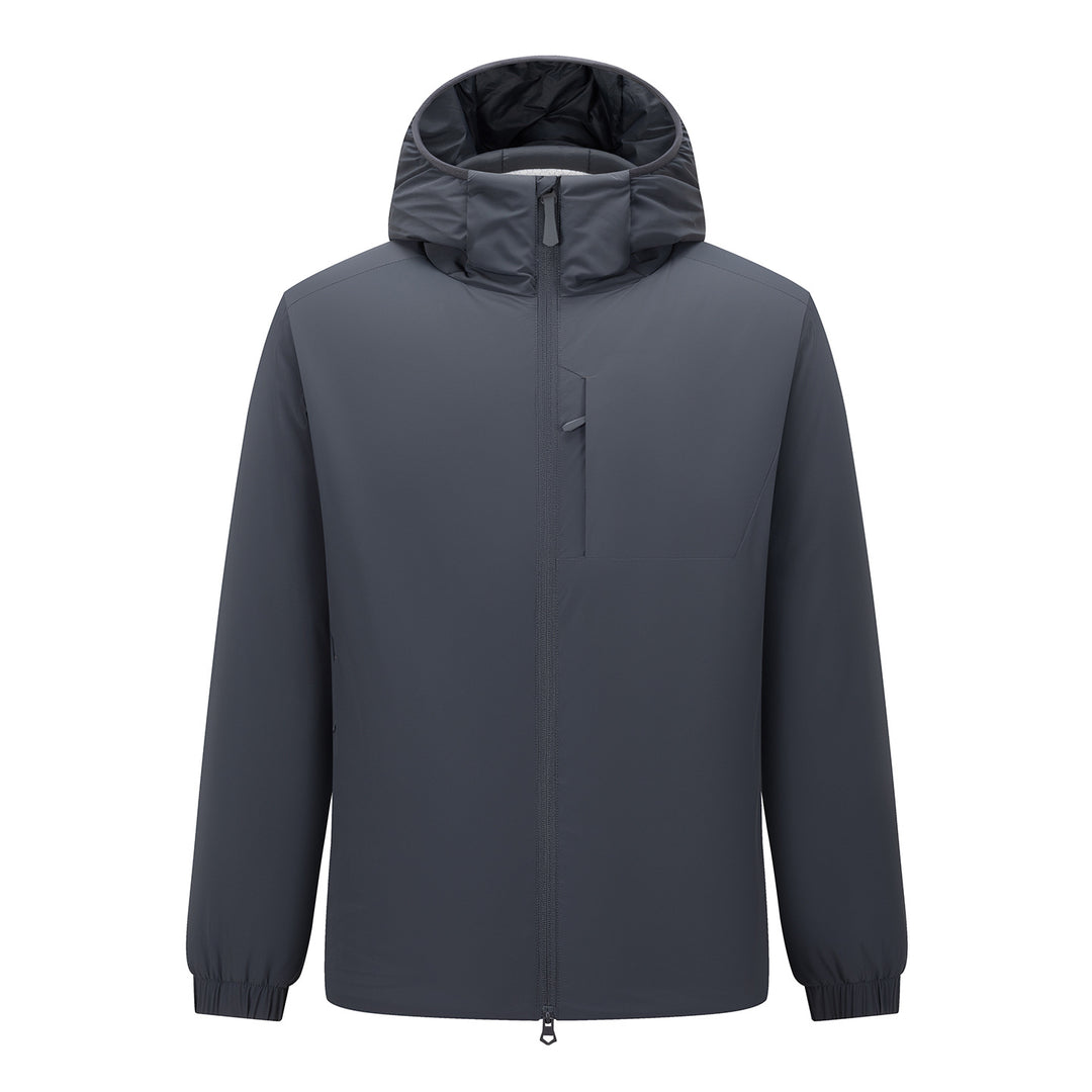 Herren Kapuzen-Softshelljacke mit Zwei-Wege-Reißverschluss, wasserabweisender Membran und Brusttasche Nord Taschen