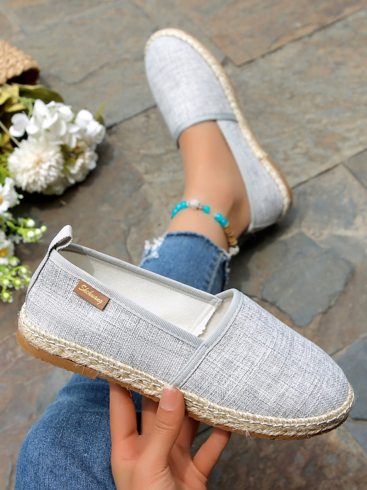 Damen  atmungsaktive Strick-Espadrilles mit geflochtener Jute-Sohle und flexiblem Memory-Fußbett Nord Taschen