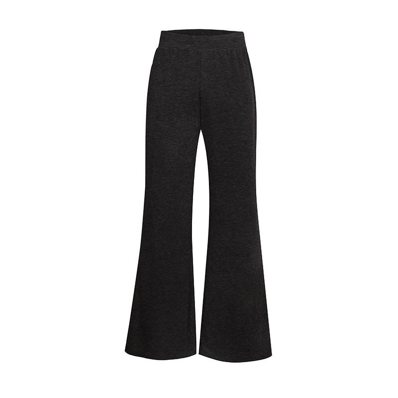 Damen Weite Flared Strickhose mit hohem Bund und ausgestelltem Bein Nord Taschen
