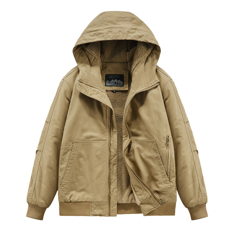 Herren Technische Bomberjacke mit Kapuze Nord Taschen
