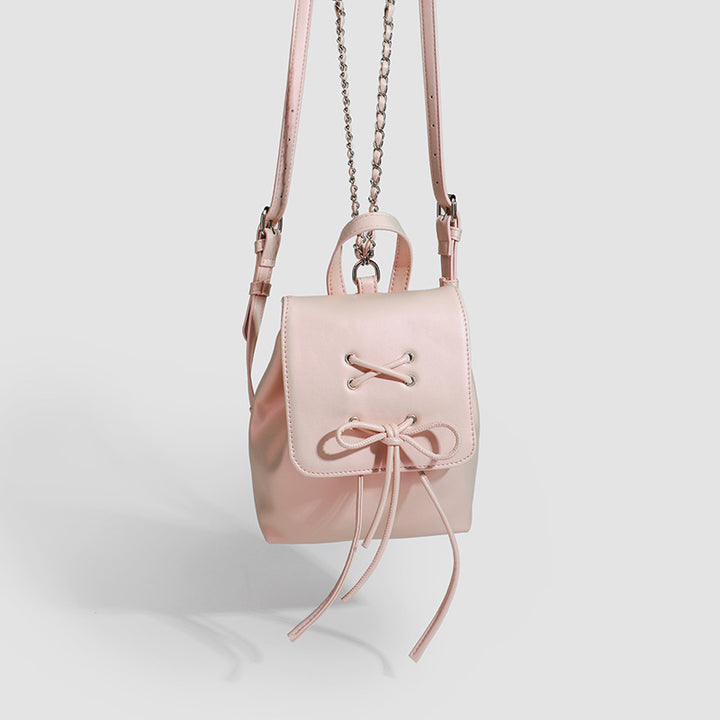 Damen Rucksack aus hochwertigem Kunstleder mit dekorativem Kordelzug Nord Taschen