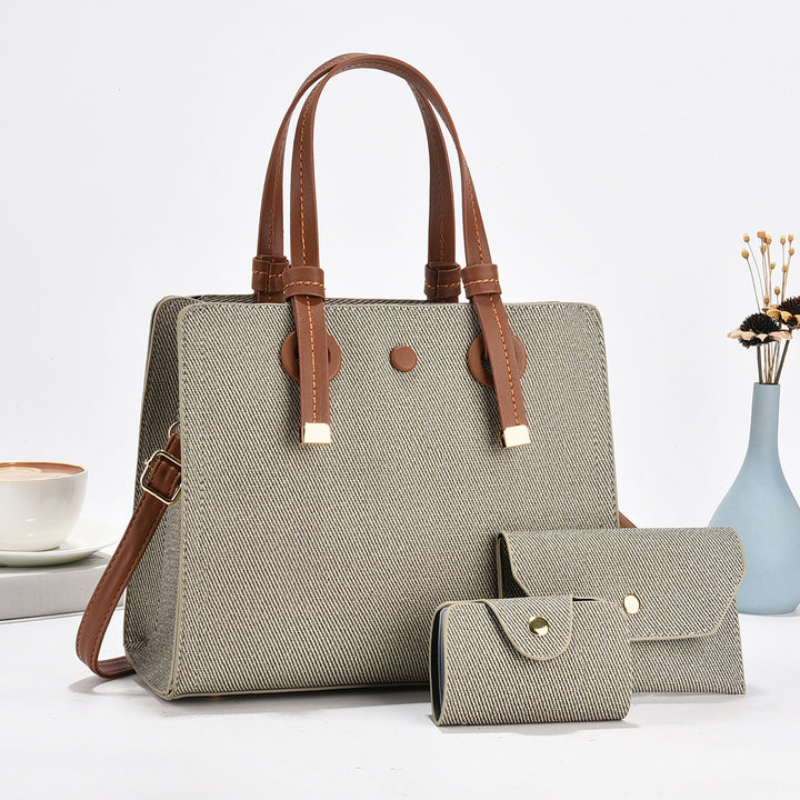 Damen modische Shopper-Tasche mit zusammenpassendem Mini-Portemonnaie von Nord Taschen