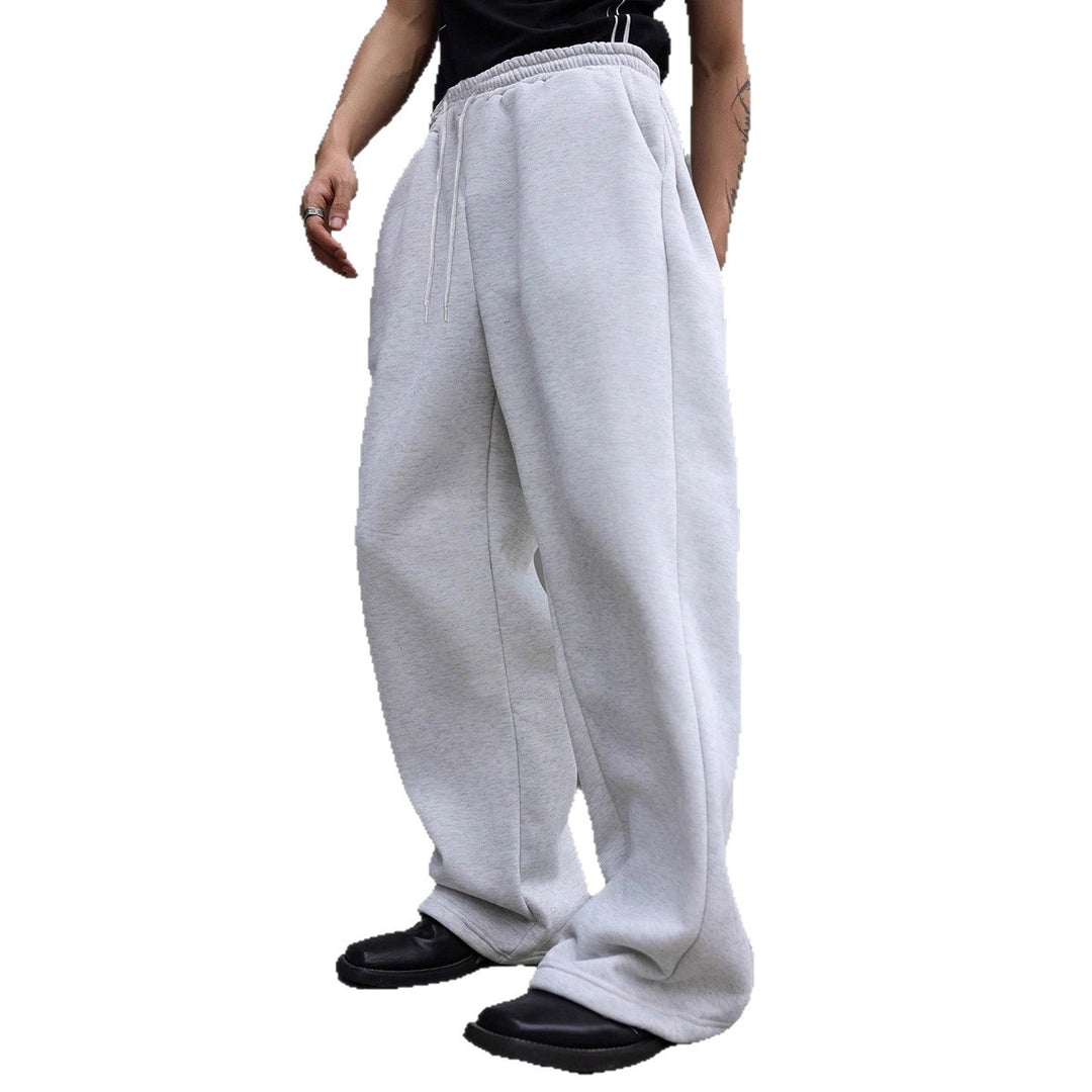 Herren Weite Oversize-Sweatpants mit Tunnelzugbund, Fleece-Innenfutter & Eingrifftaschen Nord Taschen