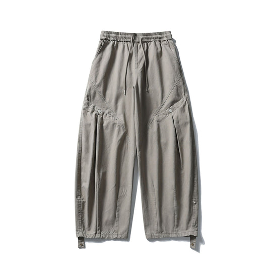 Damen Weite Cargo‑Hose mit elastischem Tunnelzugbund, aufgesetzten Pattentaschen und verstellbaren Beinriemen Nord Taschen