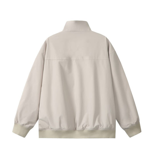 Unisex Kurz geschnittene Oversize-Bomberjacke mit Stehkragen, verdeckter Frontblende und Rippenbündchen Nord Taschen