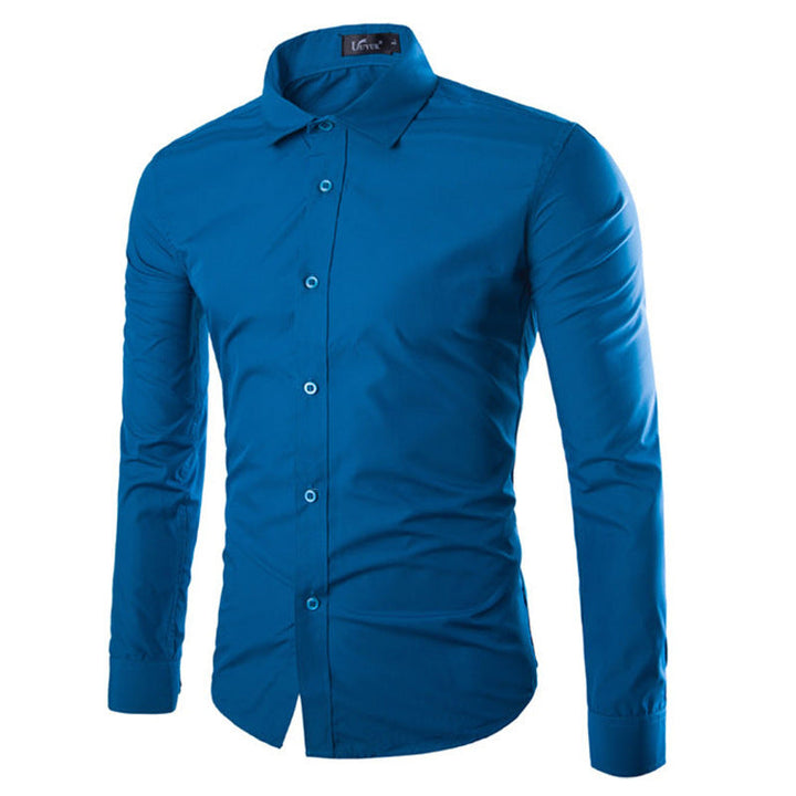Herren elegante Langarmhemd