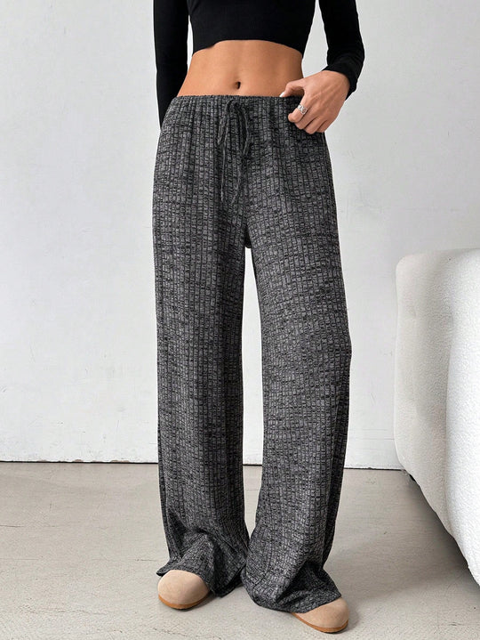 Damen luftige Komfort-Hose mit elastischem Bund und Taschen