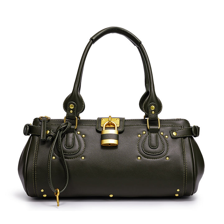 Damen Handtasche mit hochwertigem Leder und goldenen Akzenten Nord Taschen