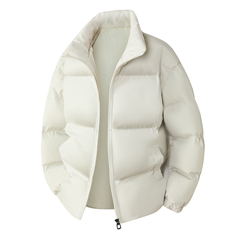 Herren Wattierte Oversize-Steppjacke mit Teddyfutter und hohem Stehkragen Nord Taschen