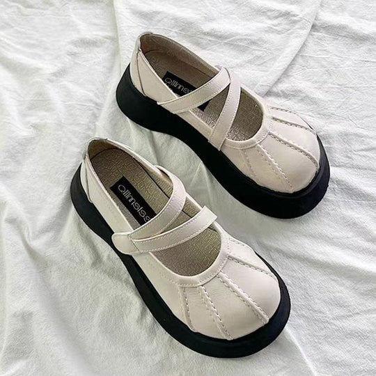 Damen Bequeme Plateauschuhe mit verstellbarem Riemen und stützendem Fußbett Nord Taschen
